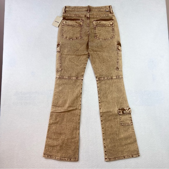 MOTHER Jeans The Swiss Army Desperado Heel Jeans in Tan Sz 28 NWT - Picture 3 of 16